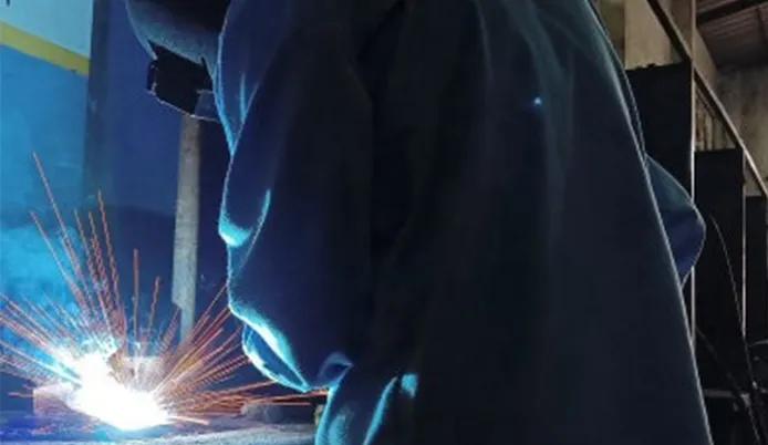 Robotic welding arms were used for repetitive tasks, delivering uniform and precise welds.
